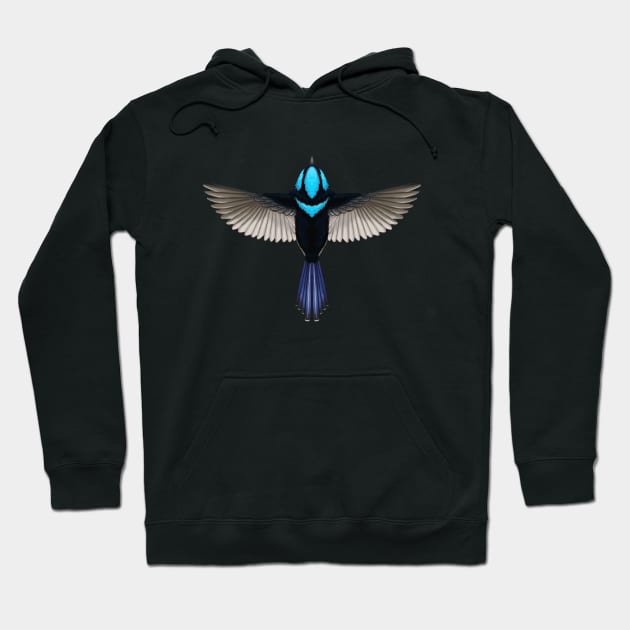 Superb Fairy-wren Hoodie by 48Tuesdays